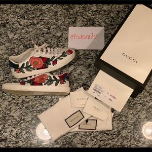 Gucci Ace Embroidered Sneakers
